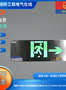 明淞24V或36v集控疏散指示灯具MC-BLJC-2LROEⅡ1W-1401A双面单向