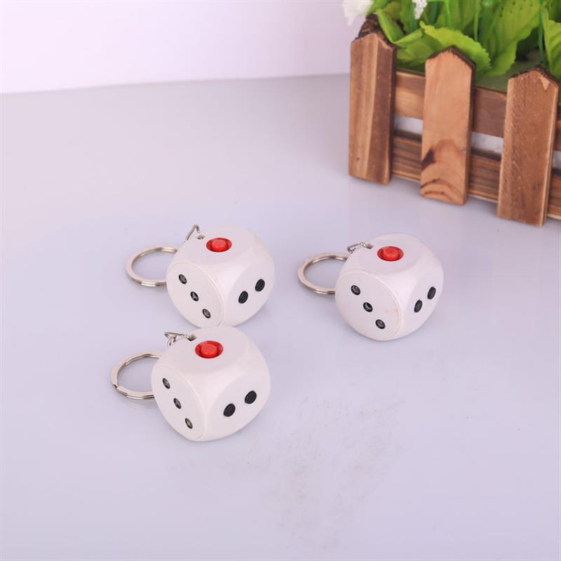 愚人节玩具触电骰子整人色子恶搞玩具 整蛊道具钥匙扣恶作剧 电人