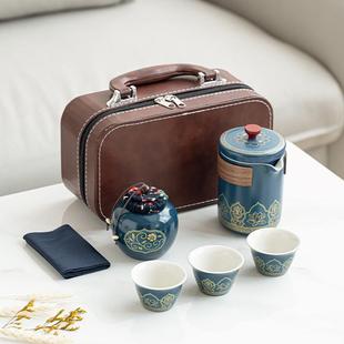 功夫茶具小套装 旅行茶具便携式 户外泡茶壶快客杯节日赠送商务礼品