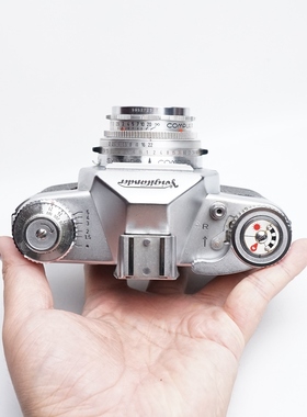 经典德国福伦达bessamatic 50mm镜头全金属机械大135胶片单反相机