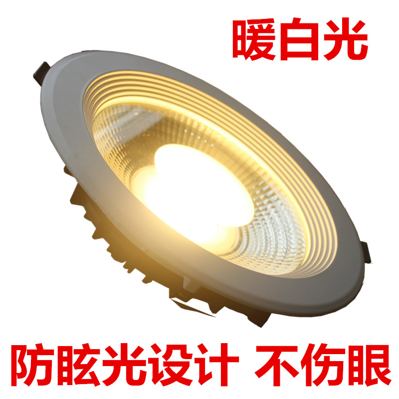 led筒灯3寸4寸5寸6寸8寸10W 20W 30W LED天花灯COB光源