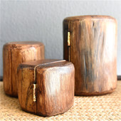 泰国实木首饰收纳盒戒指项链耳钉盒复古饰品盒东南亚风格 礼物盒子