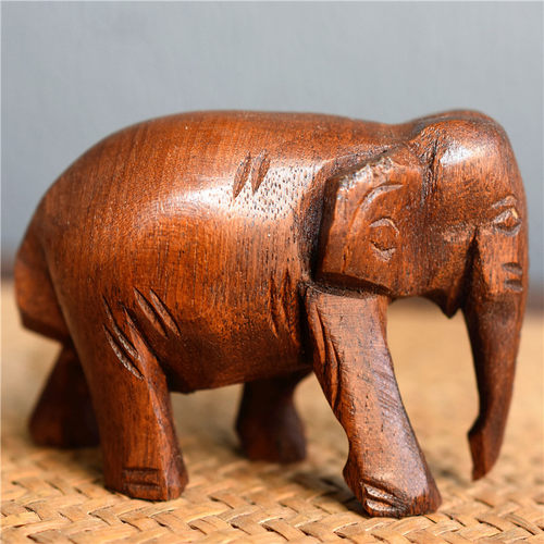 诗玛哈柚木摆件东南亚家居木雕