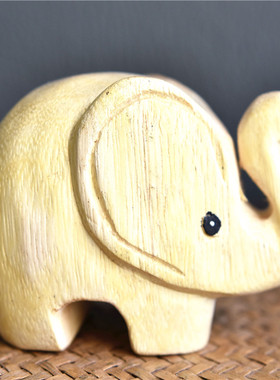 诗玛哈实木摆件东南亚桌面木雕