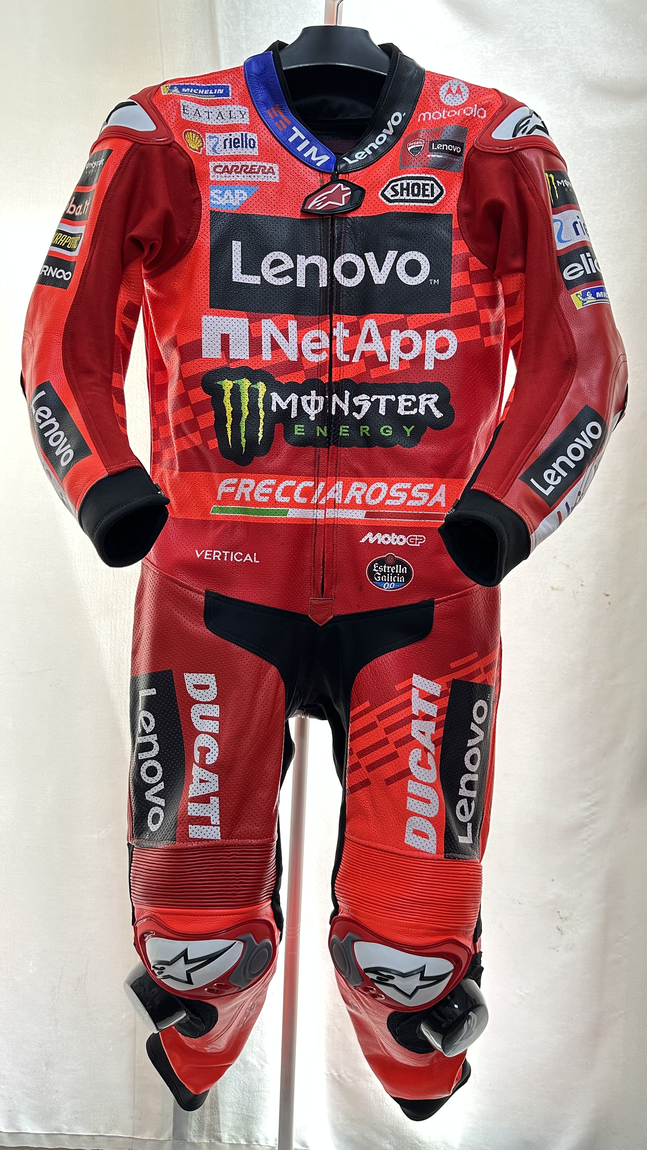 马奎斯赛车服量身定制杜卡迪厂队连体皮衣摩托装备机车骑行服赛道