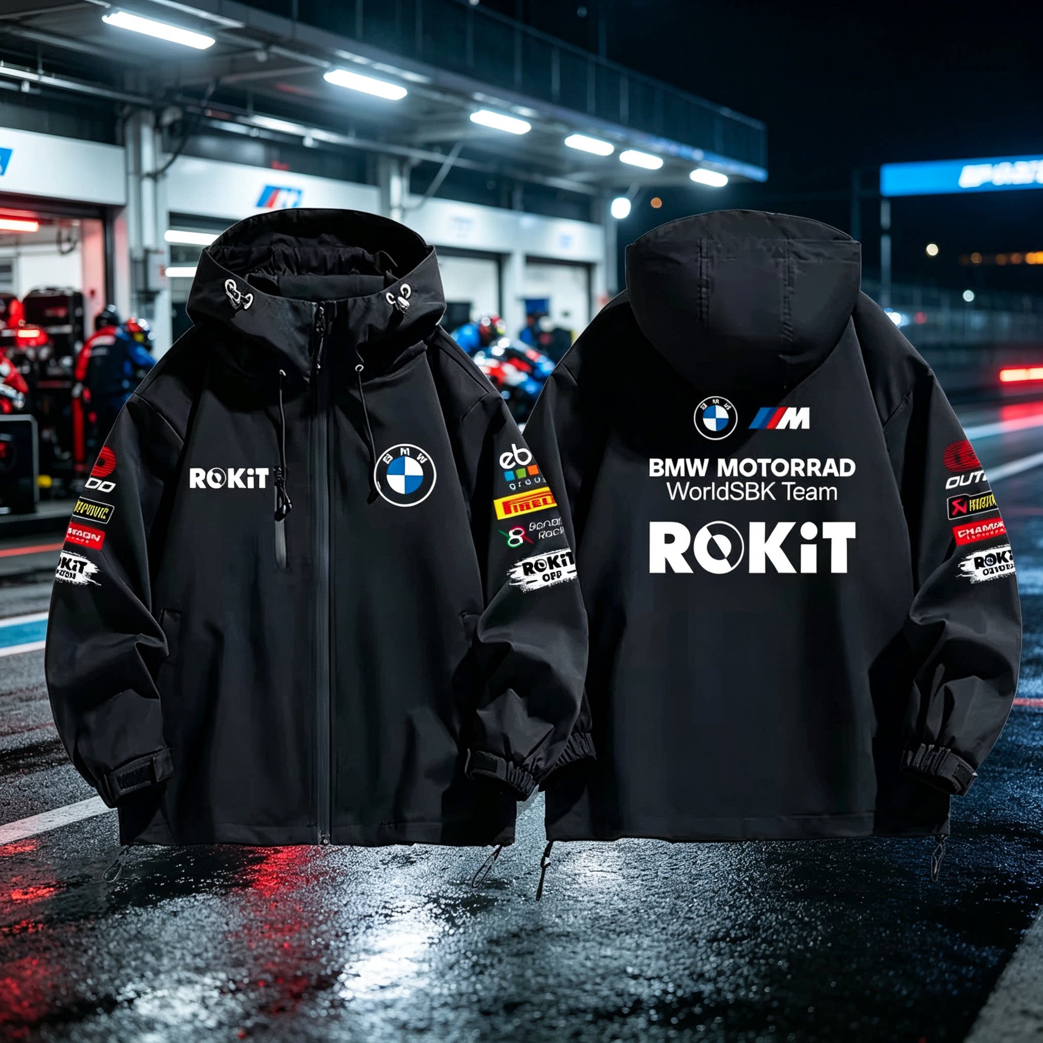 定制BM W宝马摩托车赛车服夹克男WorldSBK赛车冠军骑行冲锋衣