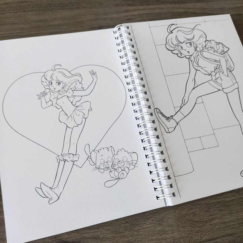 自制 我系小忌廉 我是小甜甜动漫涂色画马克笔彩铅上色用线稿