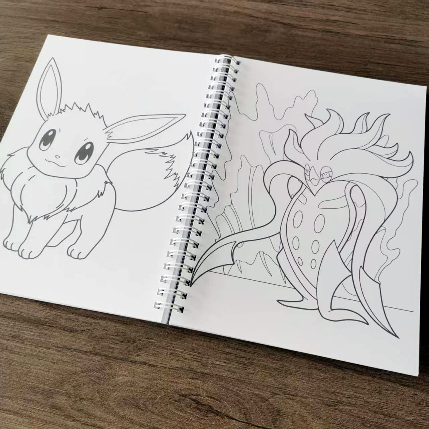 自制 宝可梦 精灵复古古早动漫涂色画填色书马克笔彩铅上色用线稿,玩具/童车/益智/积木/模型,描红本/涂色本,淘宝优惠券,粉丝福利购,淘宝优惠卷