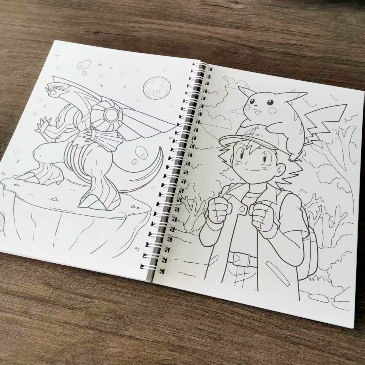 自制 宝可梦 精灵复古古早动漫描红本/涂色本