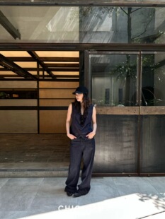 2025新款 JISHE CHIC 原牛马甲 高腰阔腿牛仔裤 立裁修身 价格私询