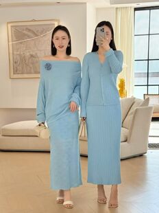 开衫 价格私询 2026春夏新款 时髦高智针织套装 合集 百褶半身裙套装