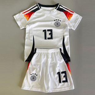 儿童足球训练服套装德国队穆勒球衣克罗斯男女童速干运动定制印号