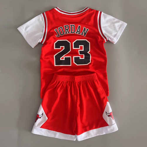 儿童短袖篮球服套装公牛23号球衣