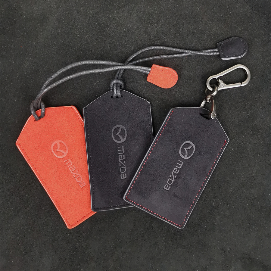 马自达卡片套翻毛皮商务