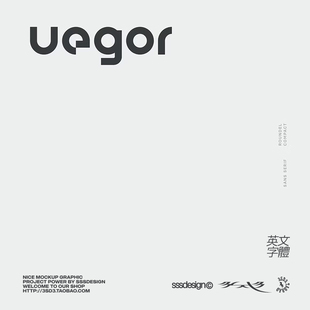 高级简约极简杂志现代日系科技LOGO主标题风格 非无衬线PS英文字体