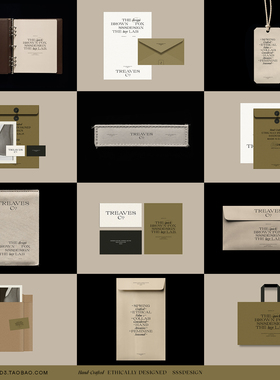 3SD3高级欧美典藏婚礼美容护肤服装品牌VI海报卡片手提袋样机素材