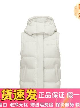 Skechers斯凯奇2025新款女士纯色秋冬防泼水羽绒梭织背心P425W086