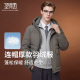 新款 圣得西连帽休闲羽绒服2025冬季 防寒外套男 牛奶丝