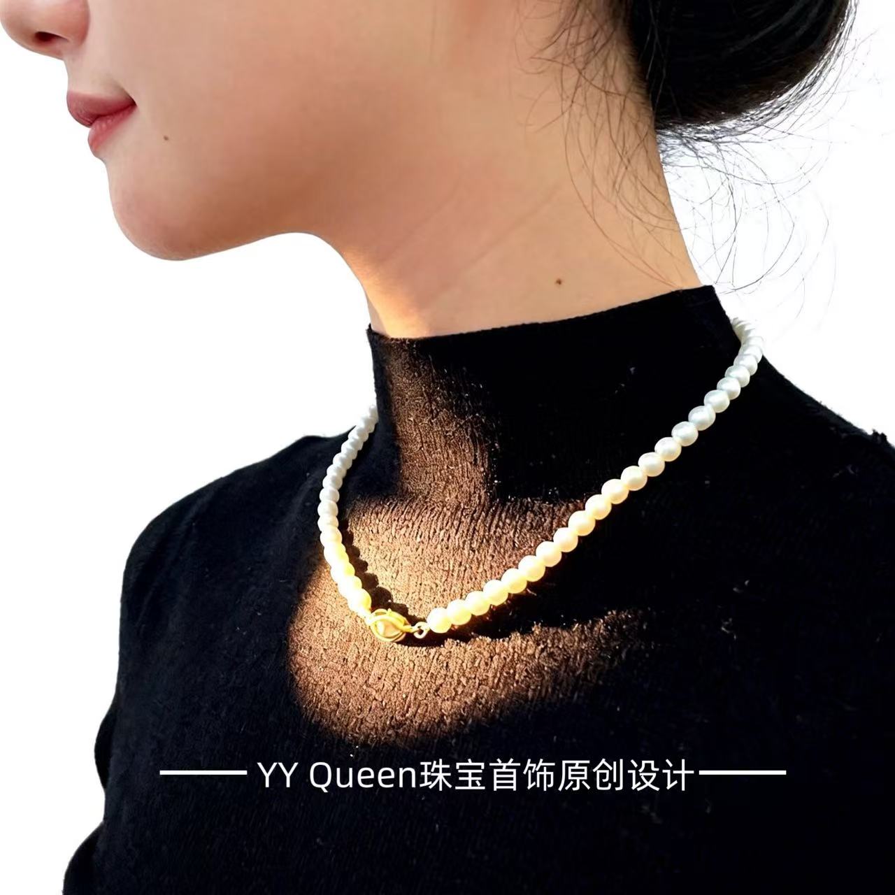 YYQueen天然珍珠项链原创独家款