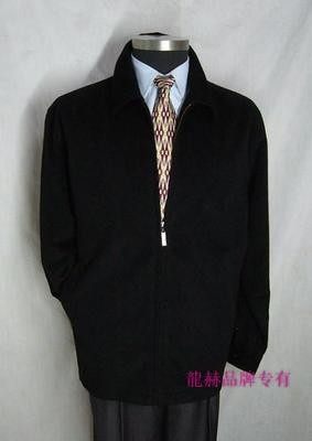 龍赫品牌高档中老年男式羊绒上衣羊毛夹克休闲拉链厚外套断码特价,男装,夹克,淘宝优惠券,粉丝福利购,淘宝优惠卷