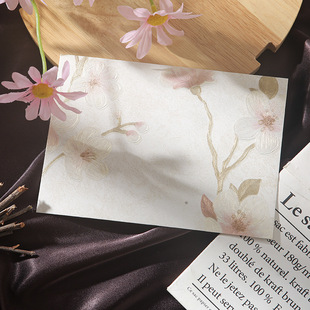 新中式立体花纹信封信纸套装高级感手写情书浪漫表白送男女朋友