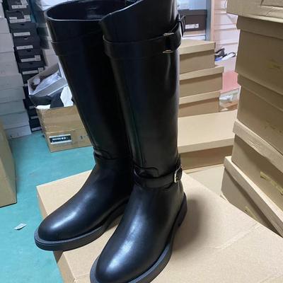 INS潮西部牛仔不过膝长筒靴