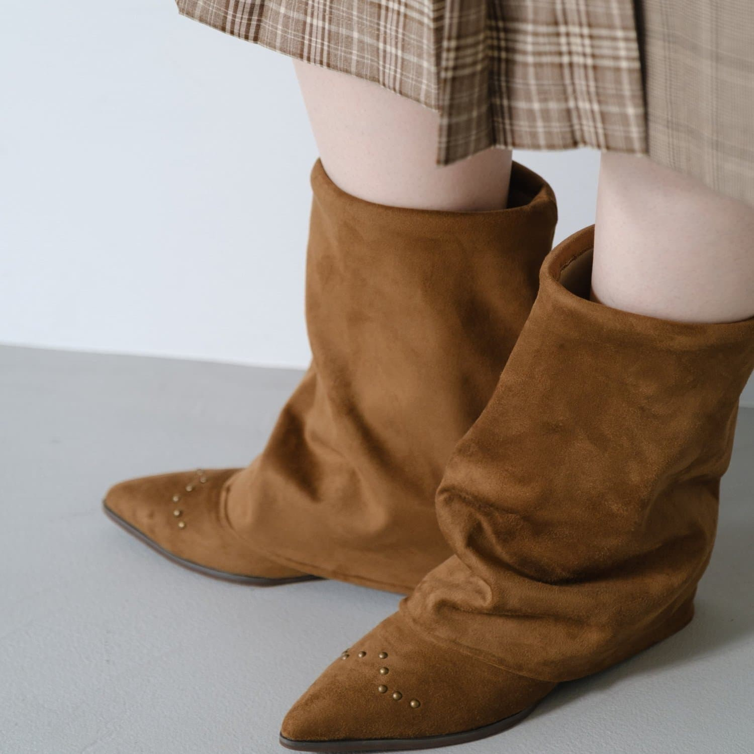 西部牛仔靴日系复古裤管靴