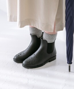 雨季BI备小短靴日系百搭套筒防水防滑日常雨靴时尚雨鞋女