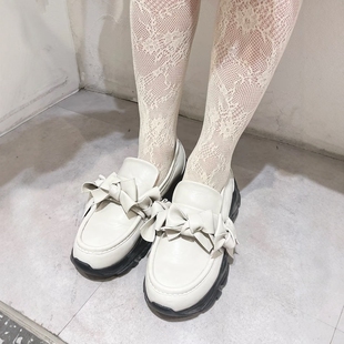 乐福鞋 玛丽珍鞋 复古甜妹lolita蝴蝶结厚底日系女鞋 轻量显腿长