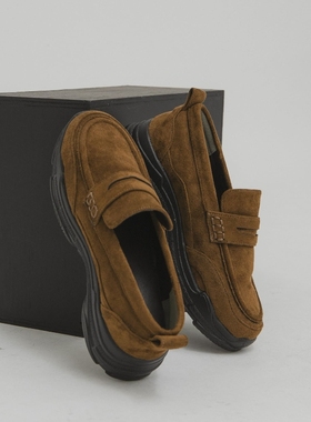 KBF巴恩风复古工装！英伦厚底增高日系乐福鞋制服鞋单鞋女