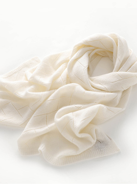 ZX-10001纯山羊绒男女围巾秋冬季针织拼色时尚围脖