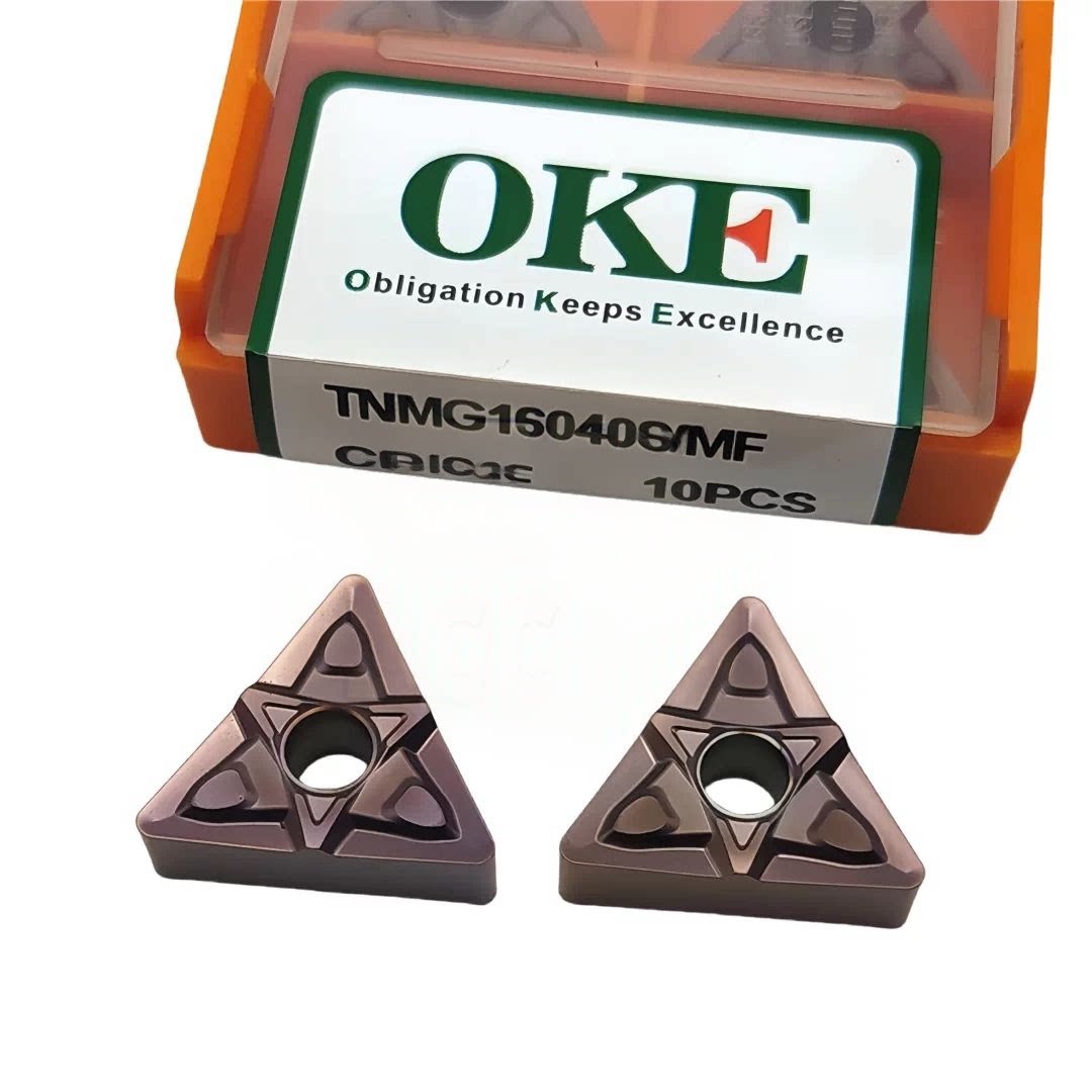 株洲OKE 三角不锈钢外圆车刀片TNMG160408-MF OP1215 正品保证图片