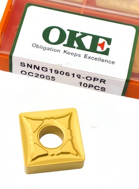 株洲OKE 大四方数控车刀片SNMG190612/190616-OPR OC2025加工钢件