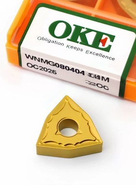 株洲OKE桃形外圆数控车刀片WNMG080404/08/12-OPM OC2025正品保证