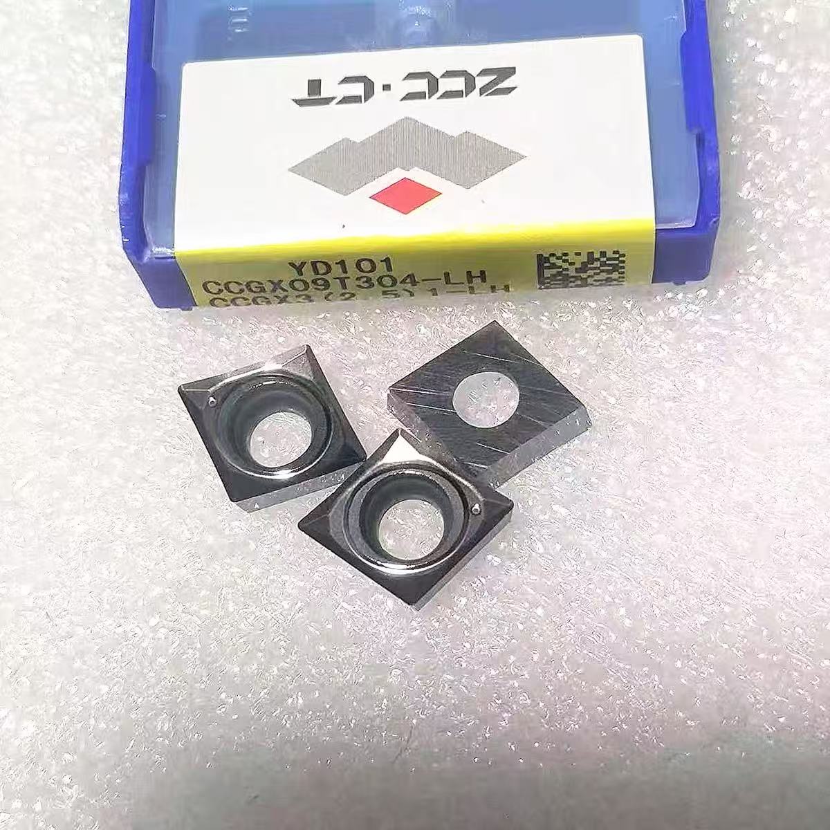 株钻数控内孔刀片CCGX09T304/08-LH YD101镗孔铝用刀粒高光洁度图片