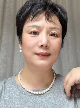 近正圆淡水珍珠项链强光锁骨百搭
