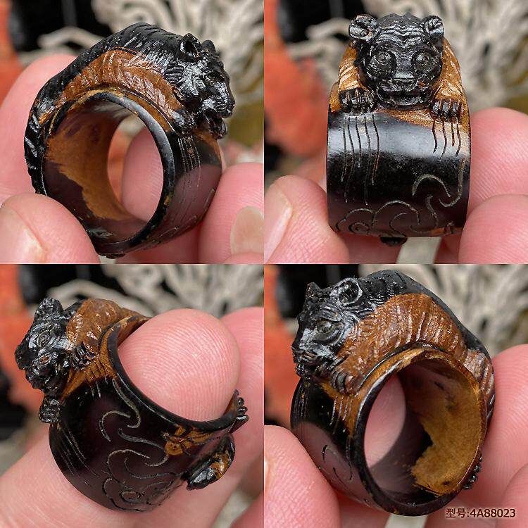 扳指柳工坊海柳烟嘴戒指指环