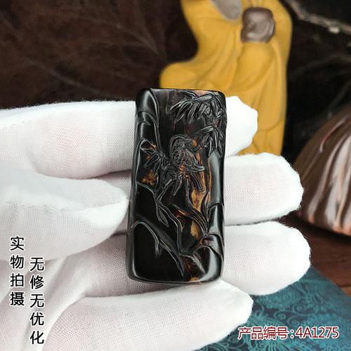 天然黑珊瑚海柳文玩多宝佛珠念珠项链吊坠车挂吊牌收藏喜雀包邮