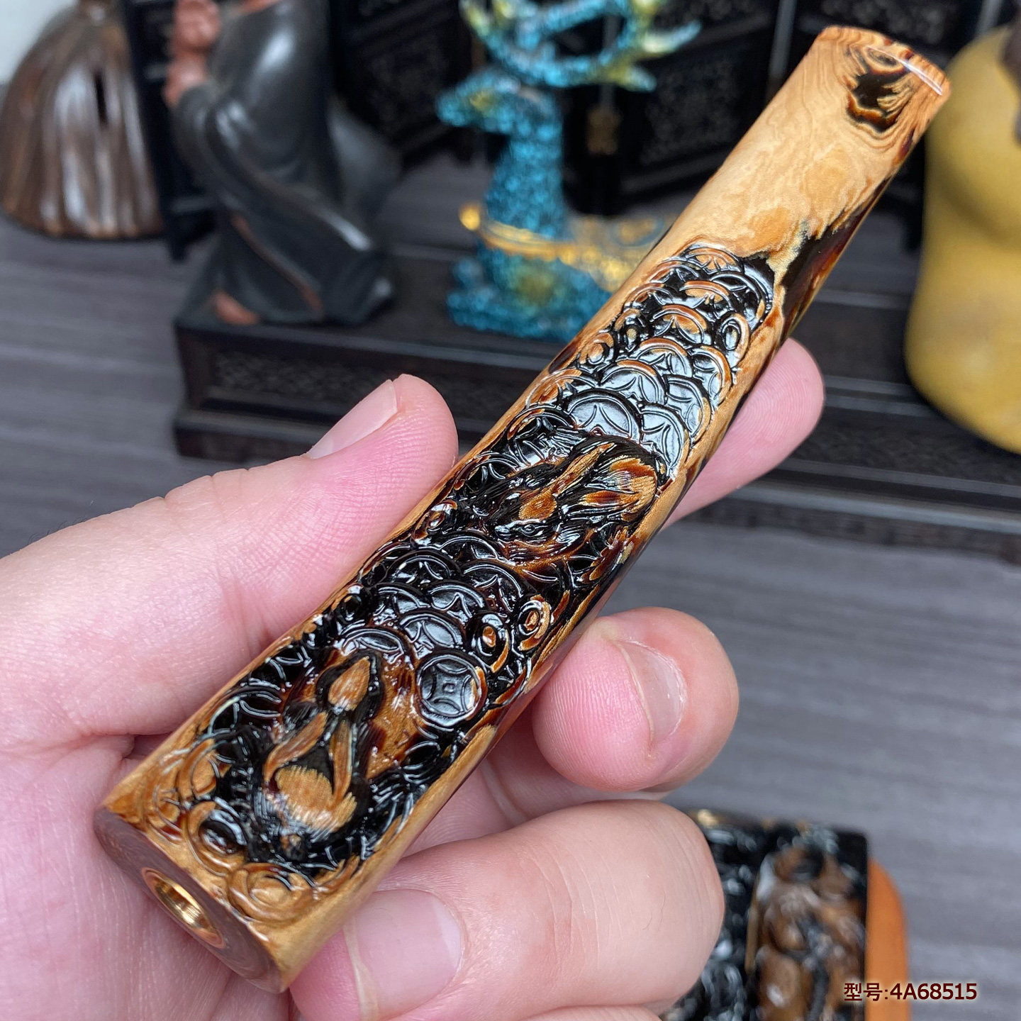 天然保真海柳烟嘴大中小通用玉兔
