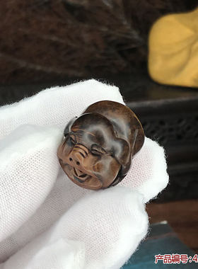黑珊瑚文玩招财福猪佛塔包邮