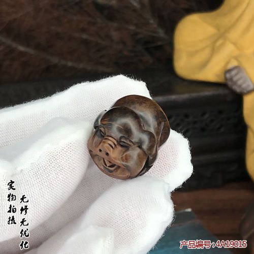 黑珊瑚文玩招财福猪佛塔包邮