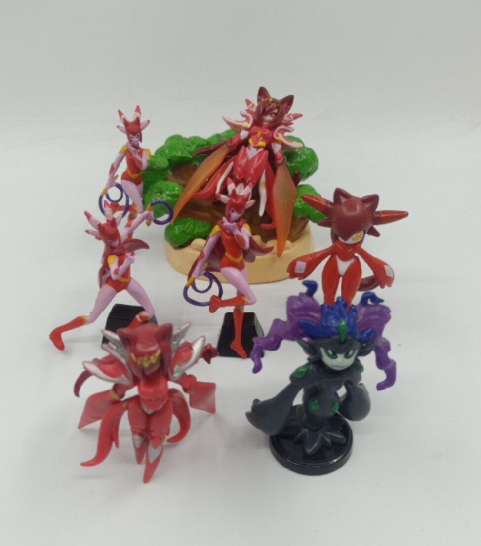 赛尔号缪斯大全圣魔之战尤米娜战神联盟赤瞳缪斯精灵摆件扭蛋收藏