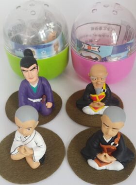 聪明休一休动漫人物摆件淘米扭蛋