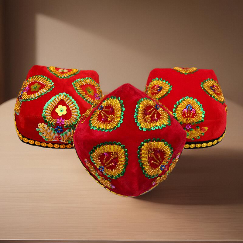 新疆舞蹈帽子各民族定制美丽娅