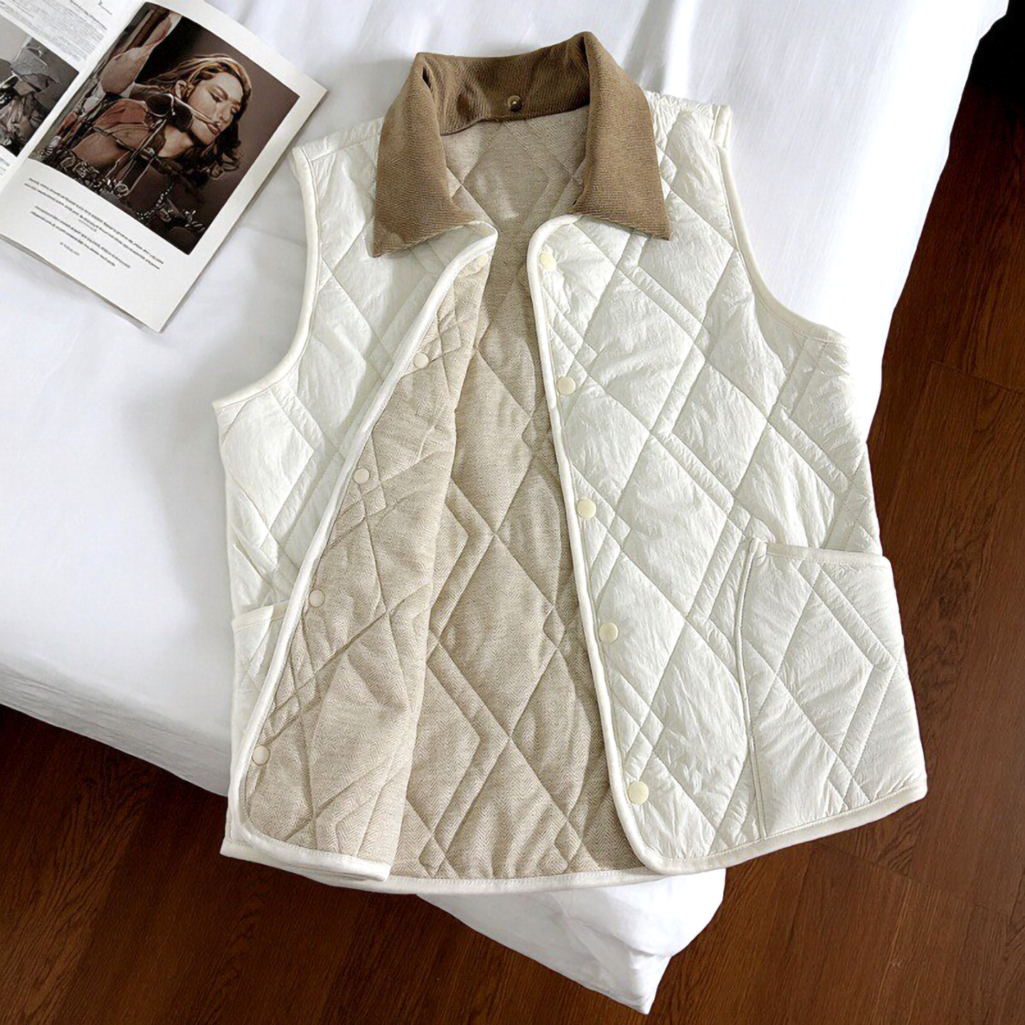 时尚洋气外穿马夹保暖坎肩背心