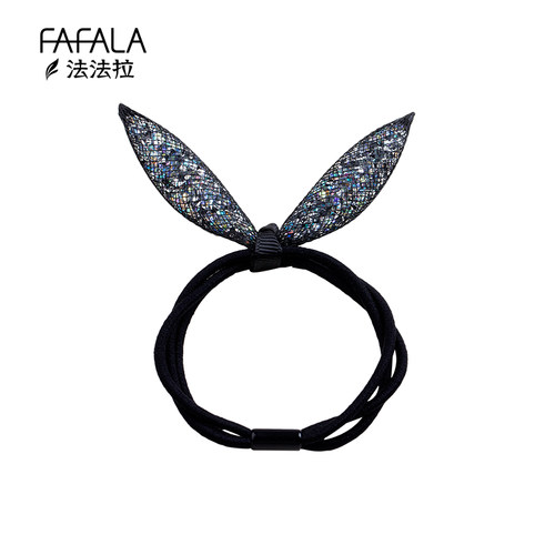 兔耳朵水钻ins风大肠圈发绳