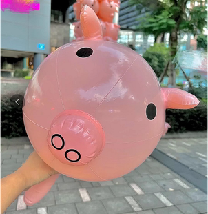 棒棒糖闪光棒 纯色猪头棒 兔子棒充气玩具PVC 大叔同款 小红书