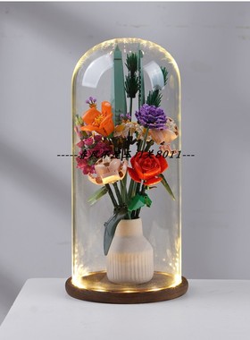 适用积木乐高玻璃罩装饰创意礼物