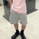 男女休闲裤 夏季 五分裤 潮牌水洗纯棉撞色短裤 卷边设计重磅运动 美式