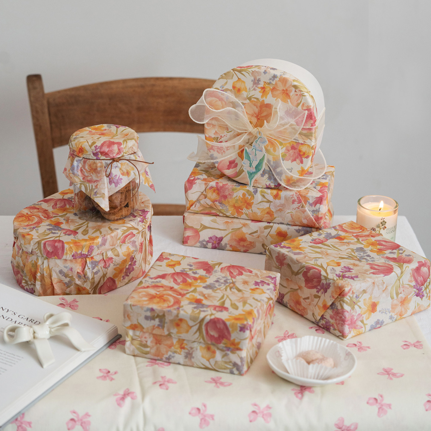 春日礼物包装纸母亲节礼盒雪梨纸烘焙鲜花花艺水果伴手礼内衬打包